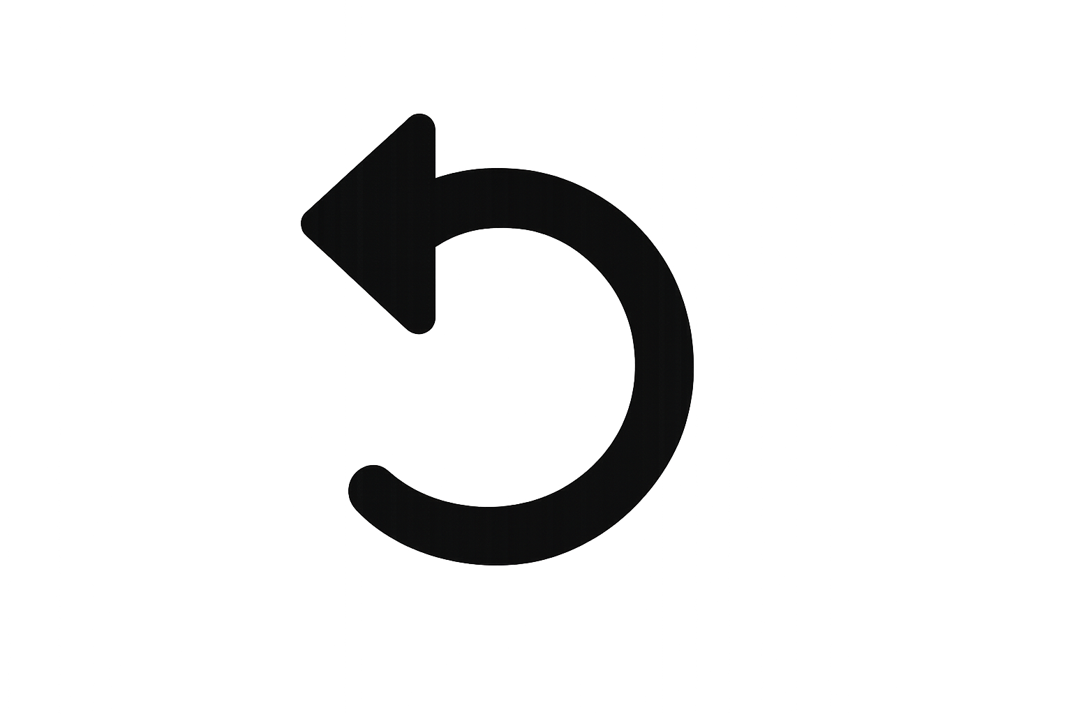 returns icon in black